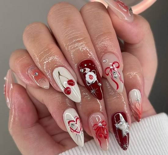 Inspirasi Nail Art Kuku Panjang Elegan dan Modern
